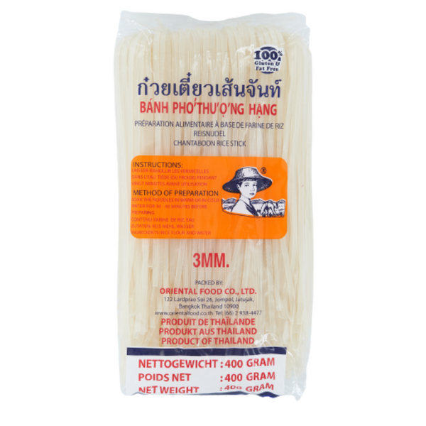 Reisbandnudeln aus Thailand, 3mm