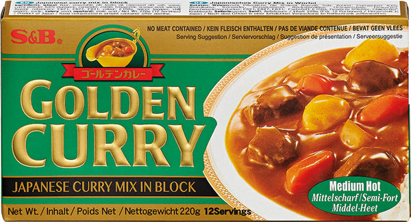 S&B Japanische Golden Curry mittelscharf, 220g